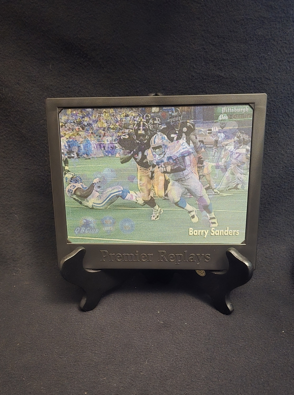 NFL Barry Sanders Collectible Replay Frame